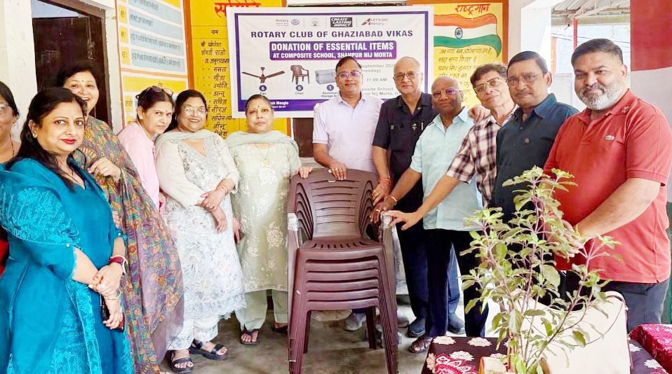रोटरी क्लब ने डिजिटल आंगनवाड़ी को दी आवश्यक सुविधाएं