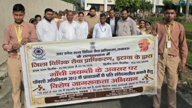 गांधी-शास्त्री जयंती पर छात्रों ने निकाली प्रभात फेरी