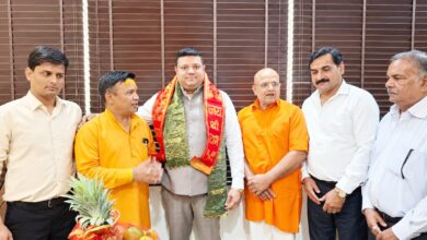 ठाकुर अजय चौहान को भाजपा प्रदेश कार्यकारिणी सदस्य बनाए जाने पर भव्य स्वागत