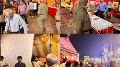 त्योहारों को लेकर अग्निशमन विभाग अलर्ट, दुर्गा पूजा पंडालों और रामलीला स्थलों का किया निरीक्षण