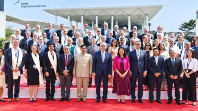 नोएडा एयरपोर्ट पहुंचे स्विट्जरलैंड के राष्ट्रपति, आधुनिक सुविधाओं का लिया जायजा
