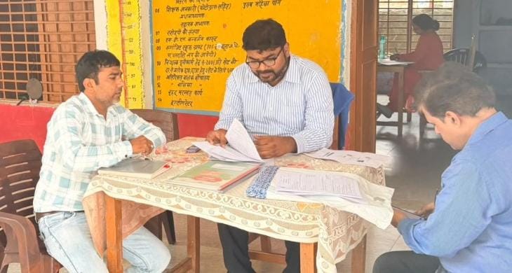 बूथ दिवस:न्यायिक मजिस्ट्रेट ने किया निरीक्षण