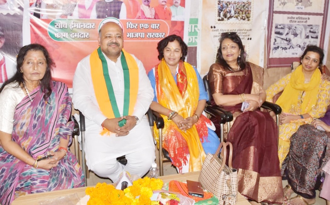 भाजपा महिला मोर्चा की महानगर अध्यक्ष सिद्धि प्रधान अग्रवाल का जोरदार स्वागत