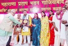 मुख्य अतिथि ठाकुर अजय चौहान की उपस्थिति में महाराणा प्रताप भवन में हुआ भव्य शस्त्र पूजन