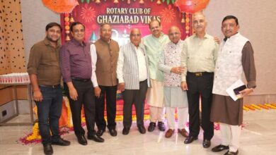 रोटरी क्लब गाजियाबाद विकास ने धूमधाम से मनाया दीपोत्सव
