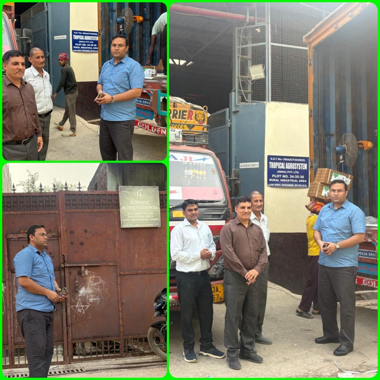 Inspection of pesticide units and government seed warehouse in Loni,