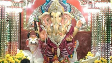 भव्य साज-सज्जा से निकली गणेश भगवान की शोभायात्रा